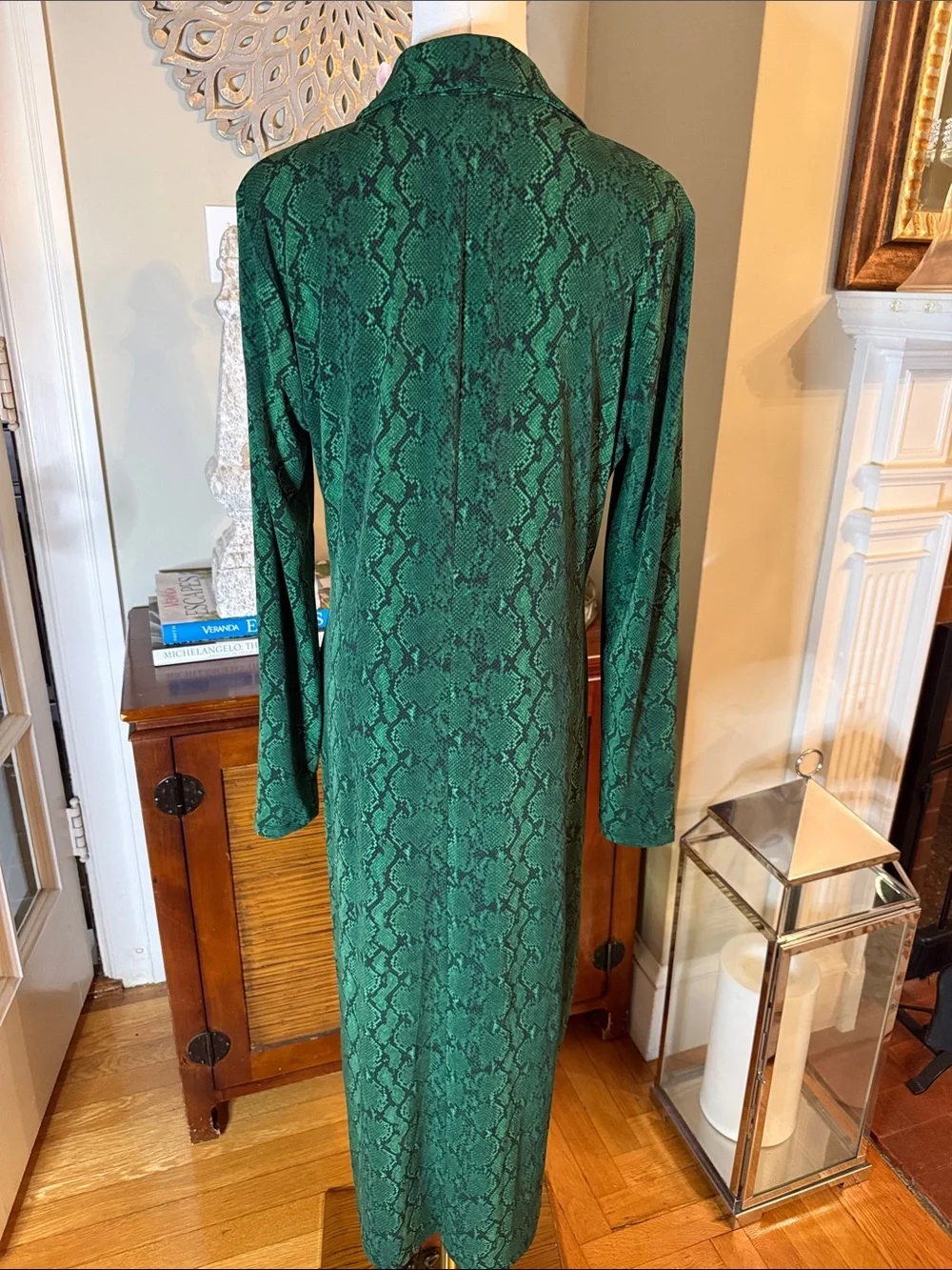 Michael Kors Stretch Matte Jersey Snake Print Dress